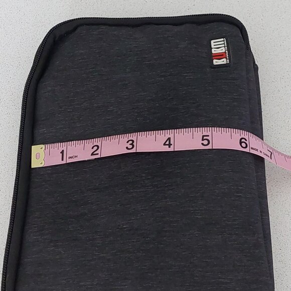 BUBM Electronics Double Layer Medium Storage/Travel Zip Case in Charcoal Gray - Picture 14 of 16
